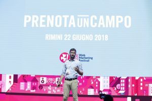 La startup PrenotaUnCampo si presenta di fronte al pubblico del Festival 2018