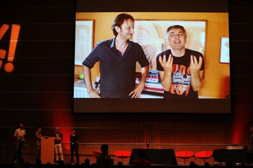 Vincenzo Salemme ringrazia il Web Marketing Festival per il premio ricevuto.