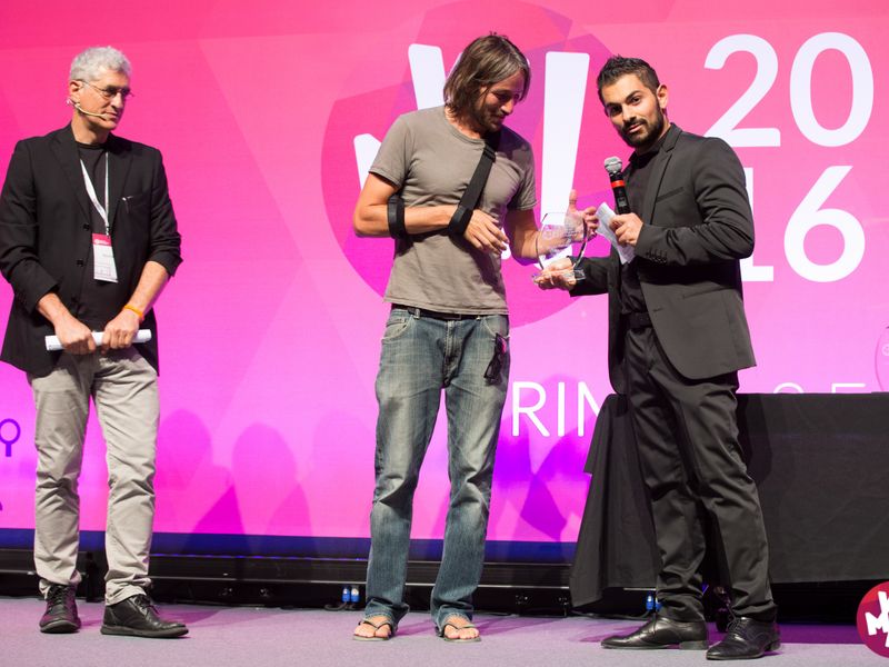 WMF16 - Social Network Award assegnato a Fabio Zaffagnini ideatore di Rockin 1000