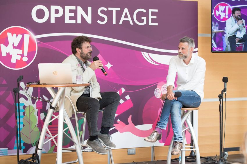 Il regista Mauro Mancini intervistato sull'Open Stage del Film Fest