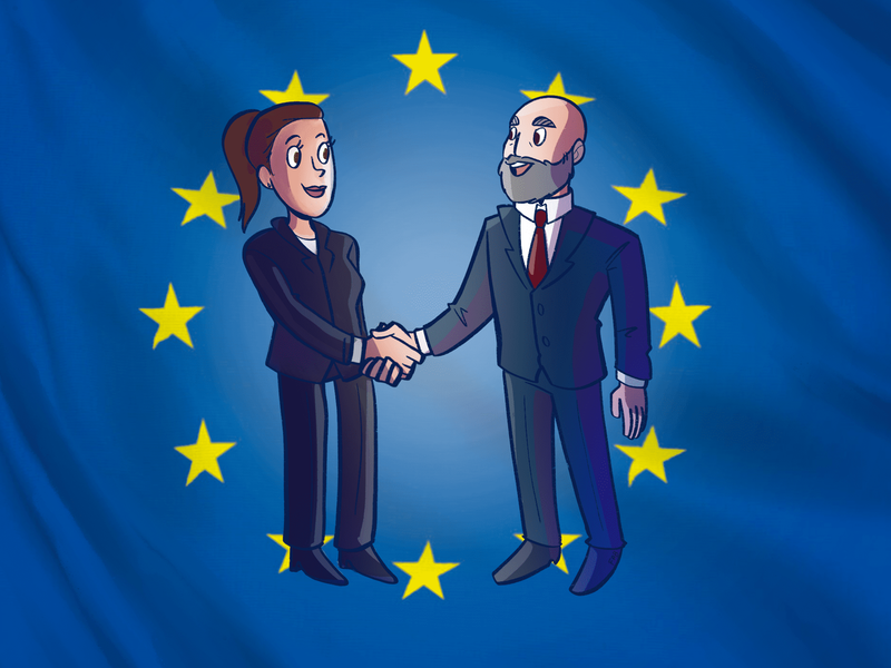 WMF2021 - vignetta su tema Europa &amp; Democrazia