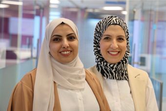 Safaa Abou Helou and Doaa Al Balawi