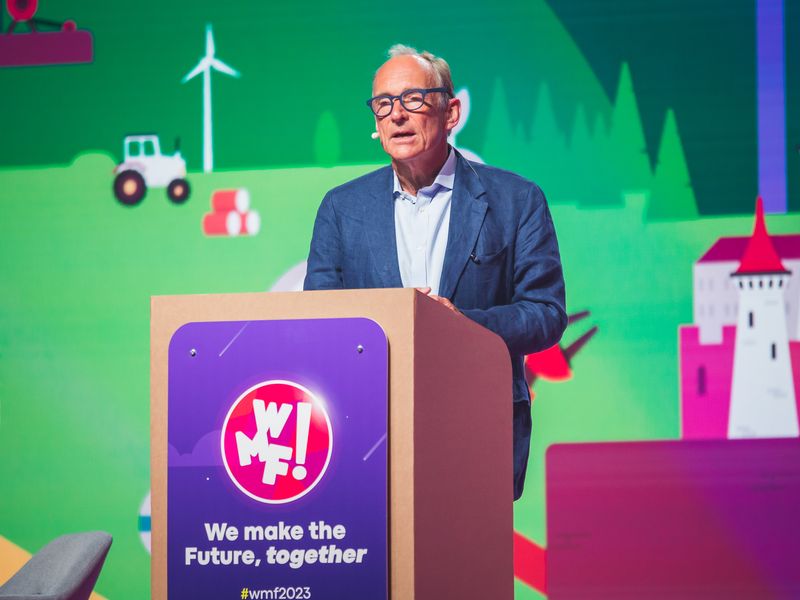 Sir. Tim Berners-Lee sul Mainstage del WMF 2023