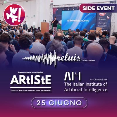 Consorzio Reluis, AI4I, ARTISTE - AI nell'ingegneria civile25 giugno | 11:30 - 16:00PAD 30 Stand 21